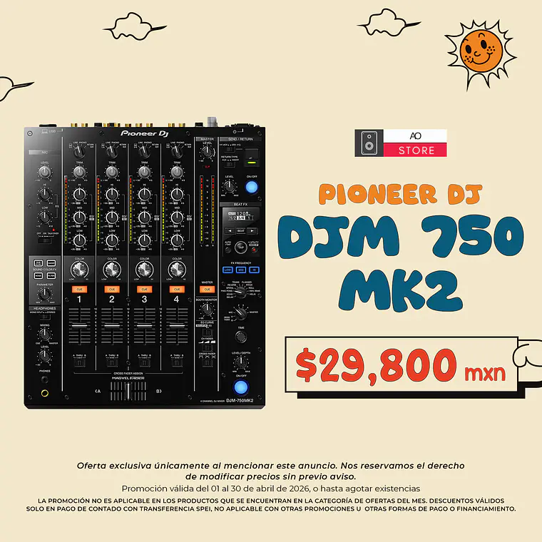 Pioneer DJ DJM 750 Mk2 Mezcladora para DJ 2