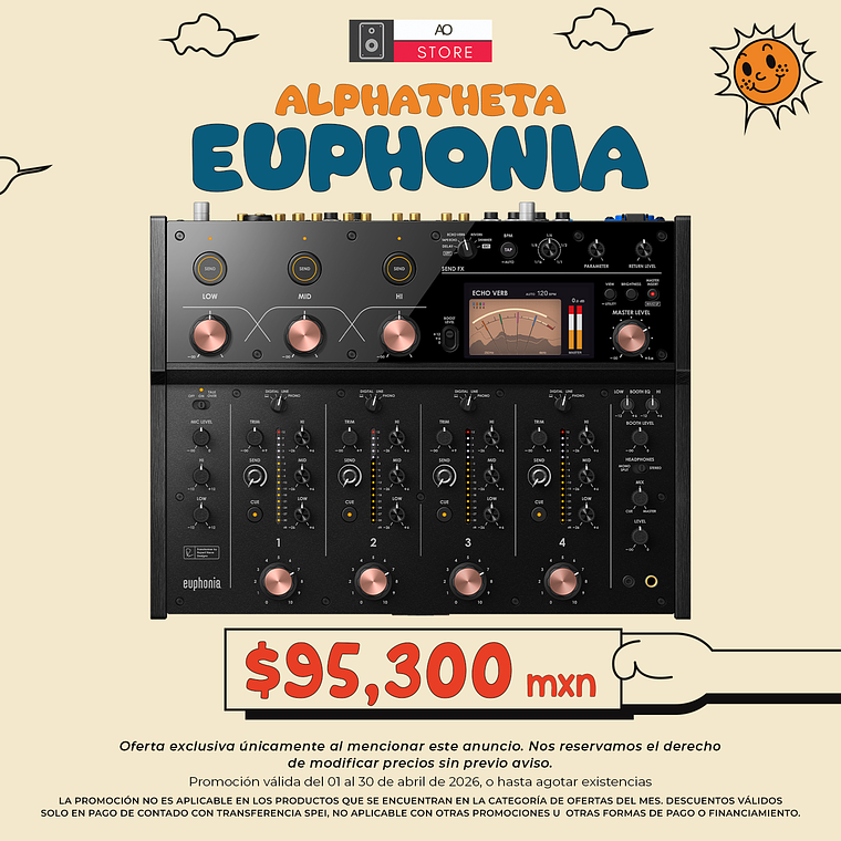 Alphatheta Euphonia Mezcladora para DJ 1