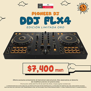 Pioneer DJ DDJ FLX4 Edición Limitada Oro Controlador para DJ de 2 Canales