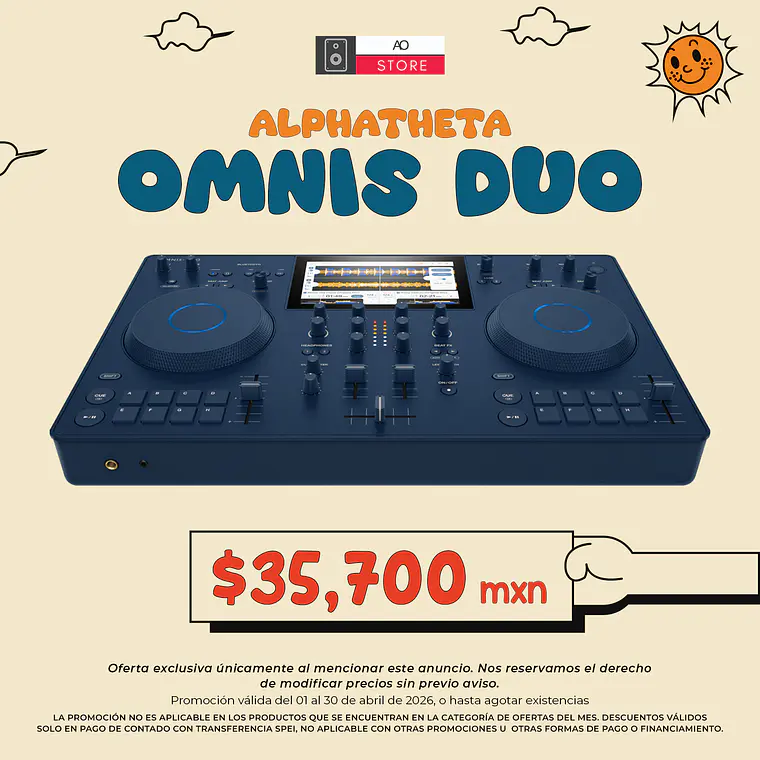 AlphaTheta Omnis Duo Reproductor Multimedia para DJ 1