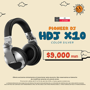 Pioneer DJ HDJ X10 Color Silver Audífonos Profesionales