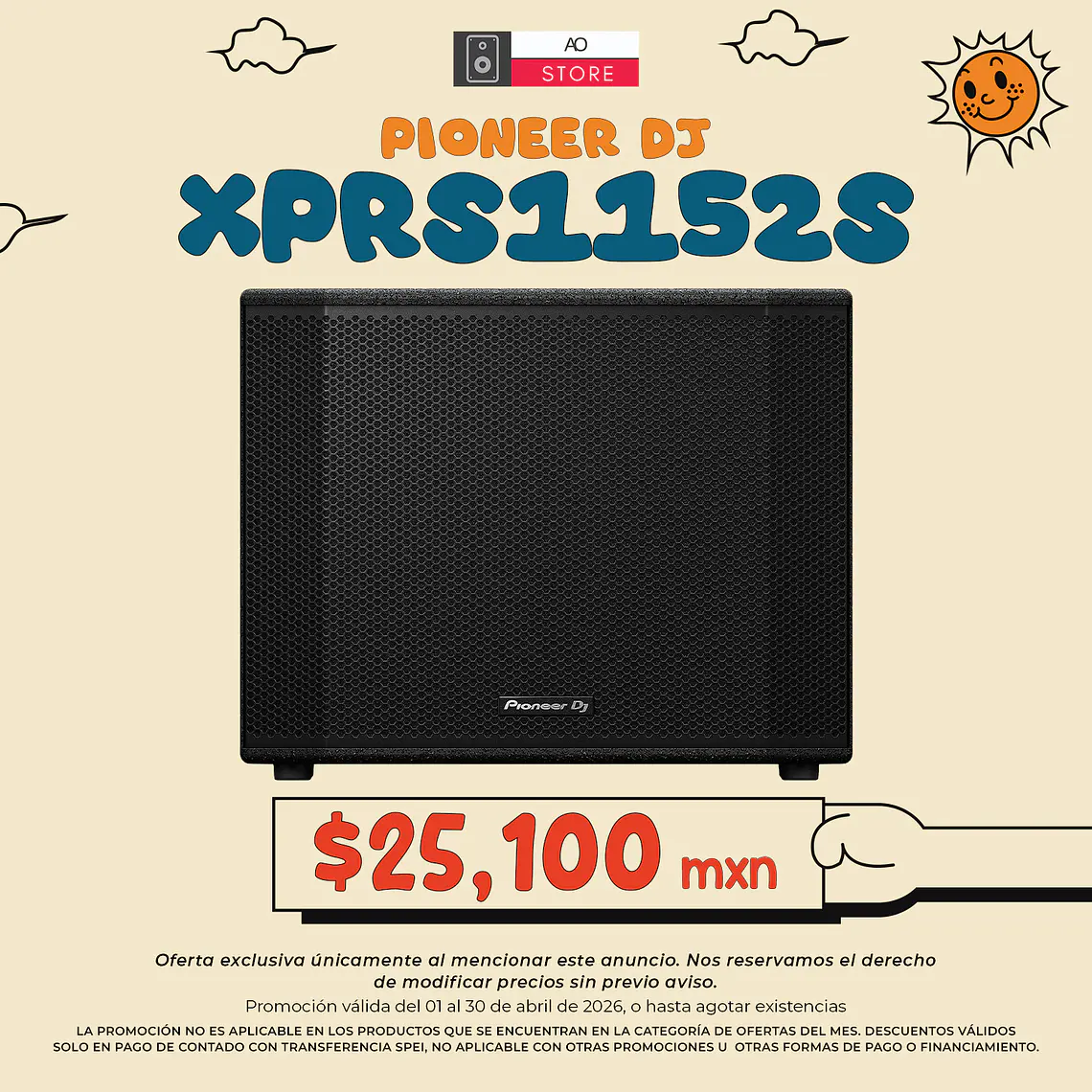 Pioneer DJ XPRS1152S Subwoofer Activo 1