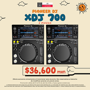 Pioneer DJ XDJ 700 Reproductor para DJ (2 Piezas)