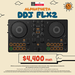 Alphatheta DDJ FLX2 Controlador para DJ de 2 Canales