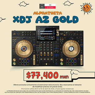 AlphaTheta XDJ AZ Gold Reproductor Multimedia de 4 Canales para DJ