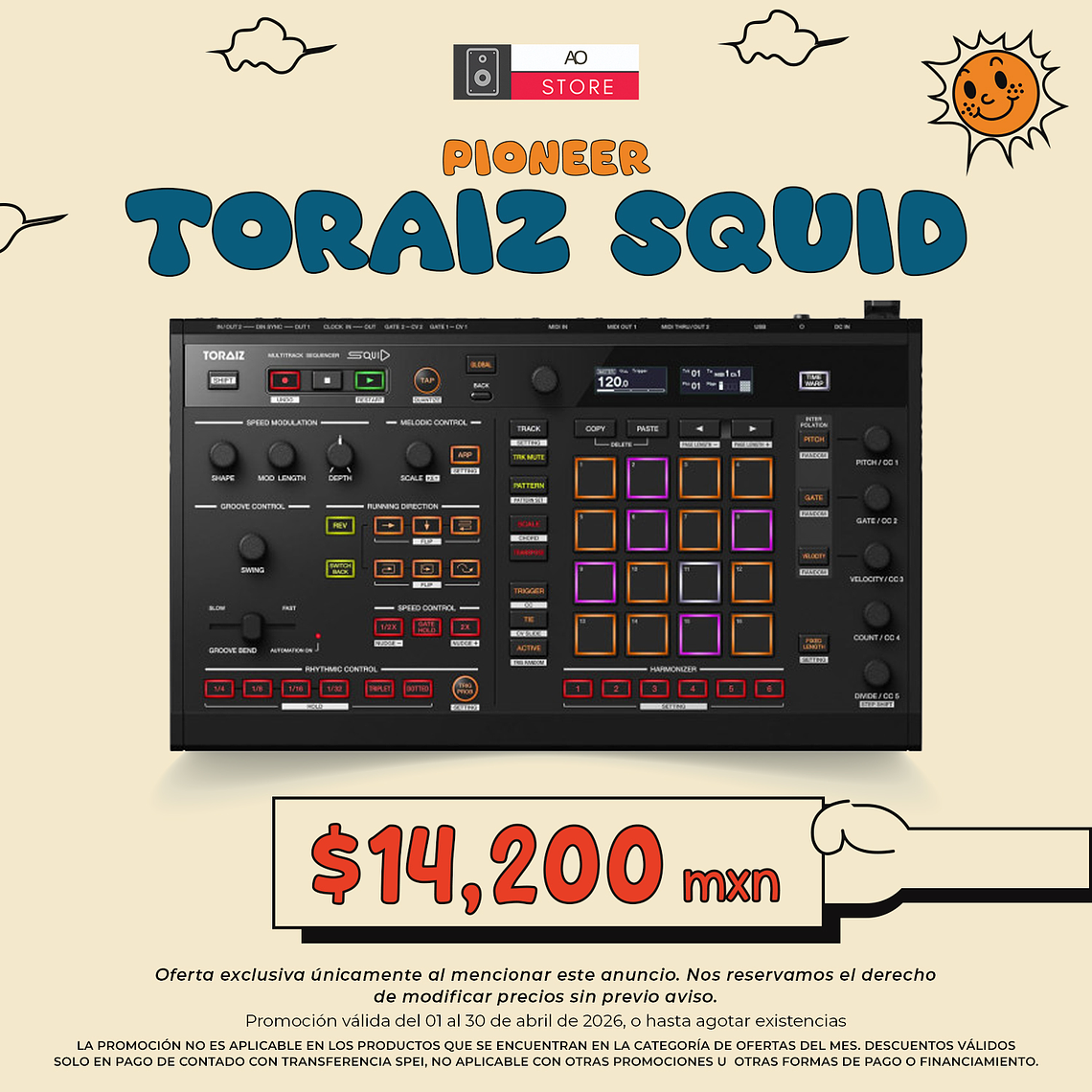 Pioneer Toraiz Squid Secuenciador 1