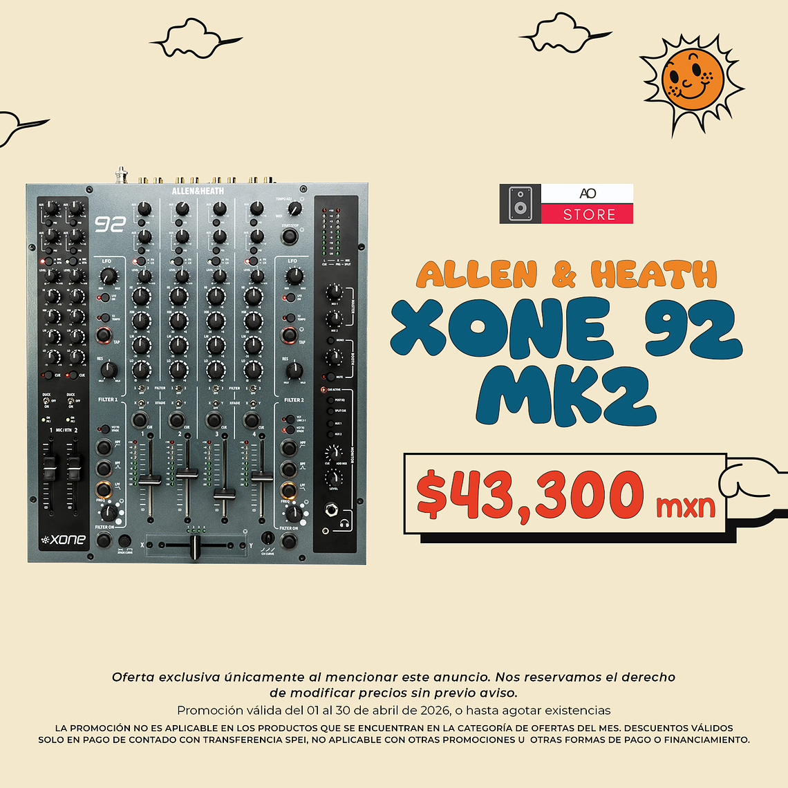 Allen & Heath Xone 92 Mk2 Mezcladora para DJ 1