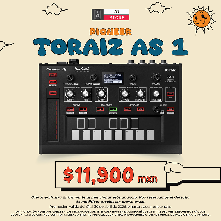Pioneer Toraiz As 1 Sintetizador Analógico y Secuenciador 1