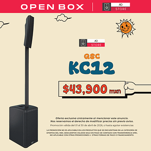 QSC Kc12 Sistema de Audio en Torre (Open Box)