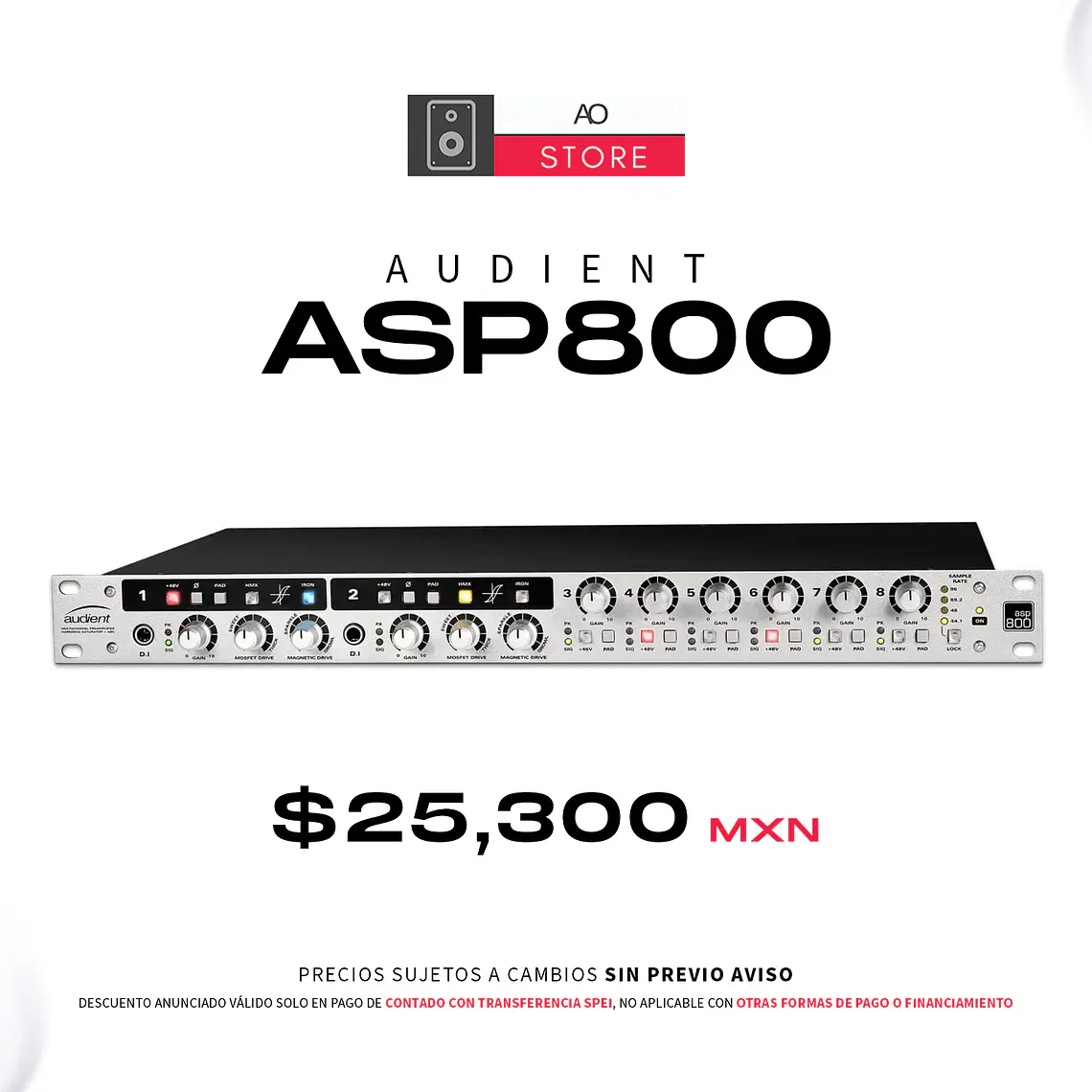 Audient ASP800 Preamplificador 1