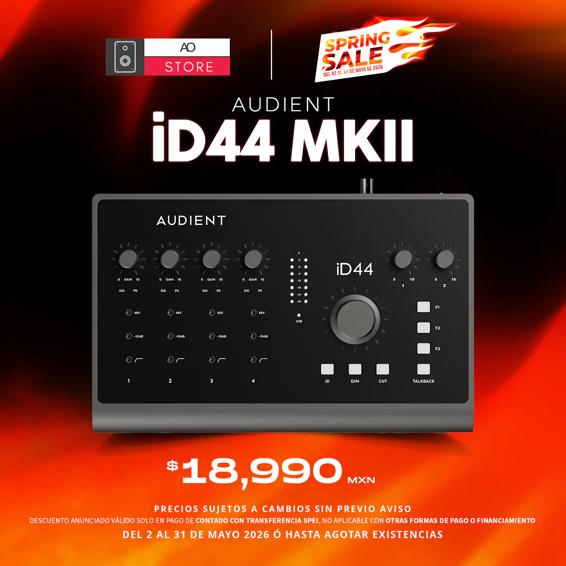 Audient ID44 Mkll Interfaz de Audio 1