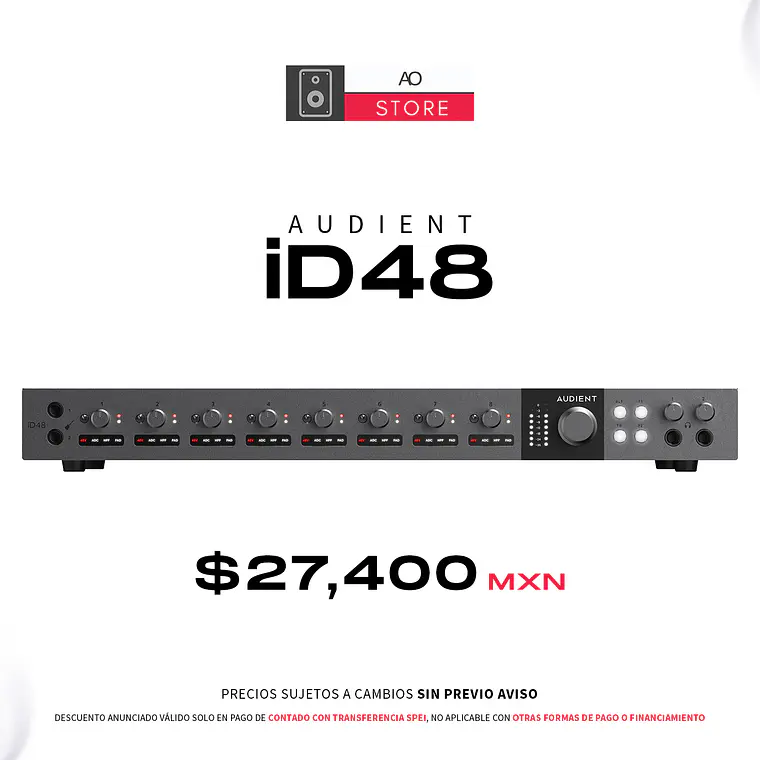 Audient iD48 Interfaz de Audio 1