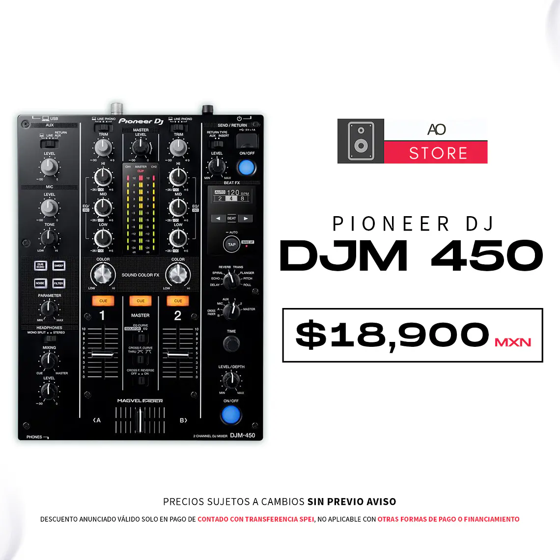 Pioneer DJ DJM 450 Mezcladora para DJ 1