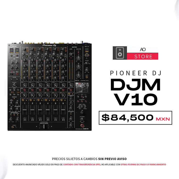 Pioneer DJ DJM V10 Mezcladora para DJ 1