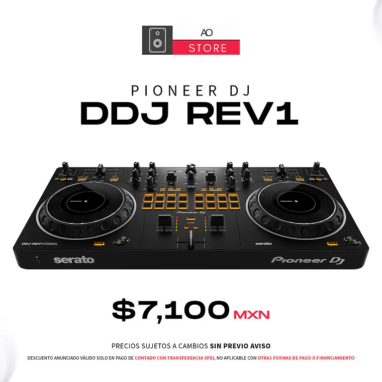 Pioneer DJ DDJ REV1 Controlador para DJ Estilo Scratch 1