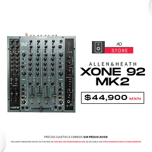 Allen & Heath Xone 92 Mk2 Mezcladora para DJ