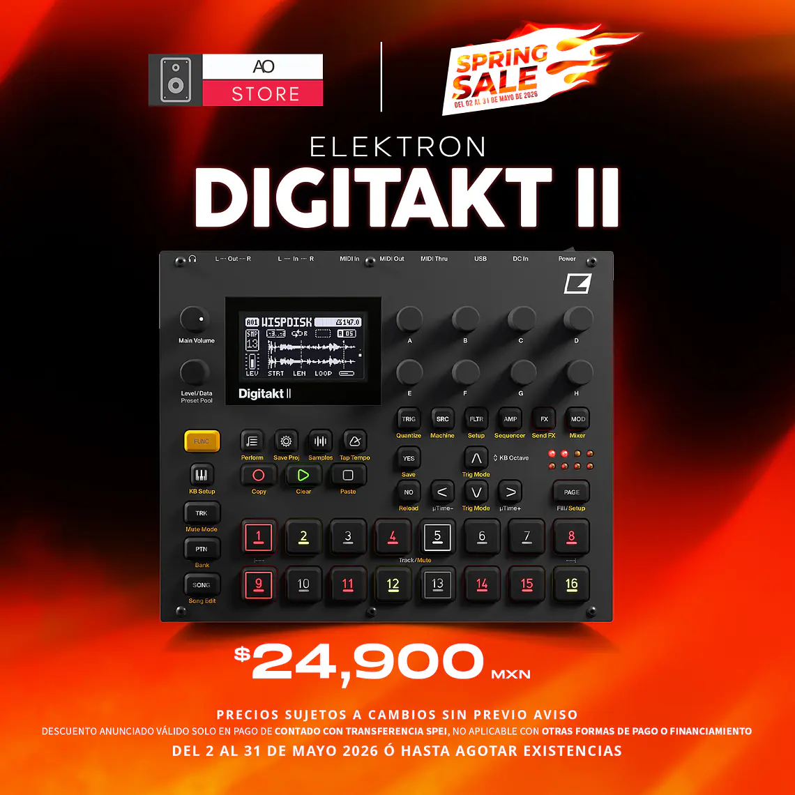 Elektron Digitakt II Caja de Ritmos y Sampleo 1