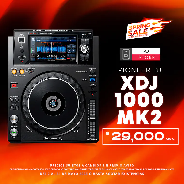 Pioneer DJ XDJ 1000 Mk2 Reproductor para DJ 2