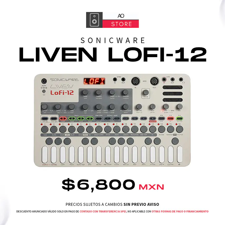 Sonicware Liven Lofi 12 Secuenciador 1