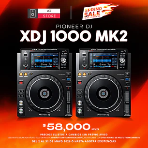 Pioneer DJ XDJ 1000 Mk2 Reproductores para DJ (2 Piezas)