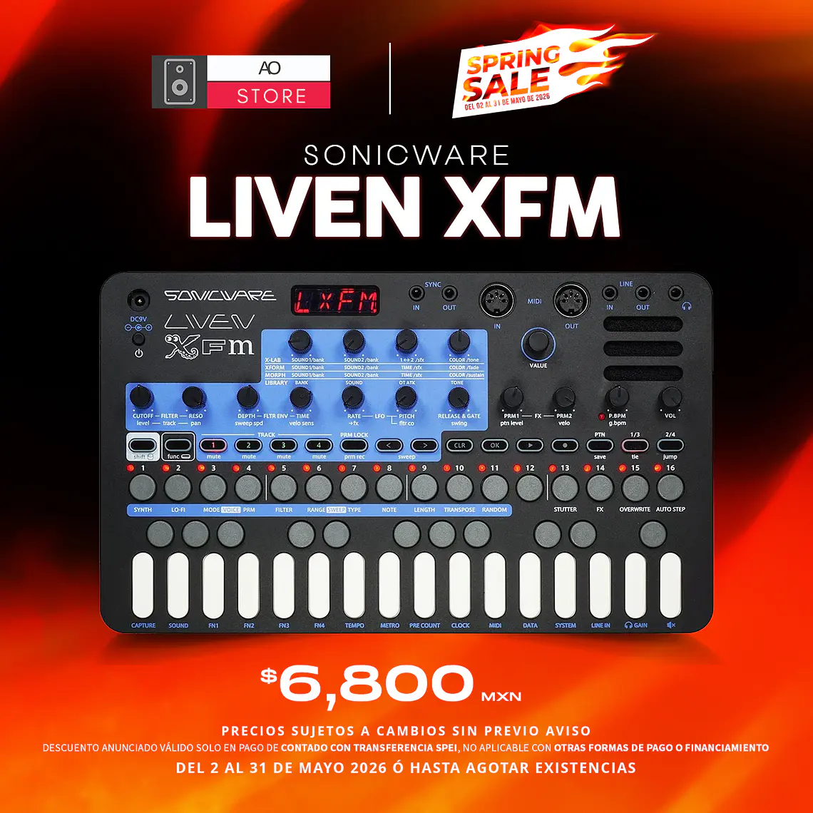 Sonicware Liven Xfm Sintetizador y Groovebox 1