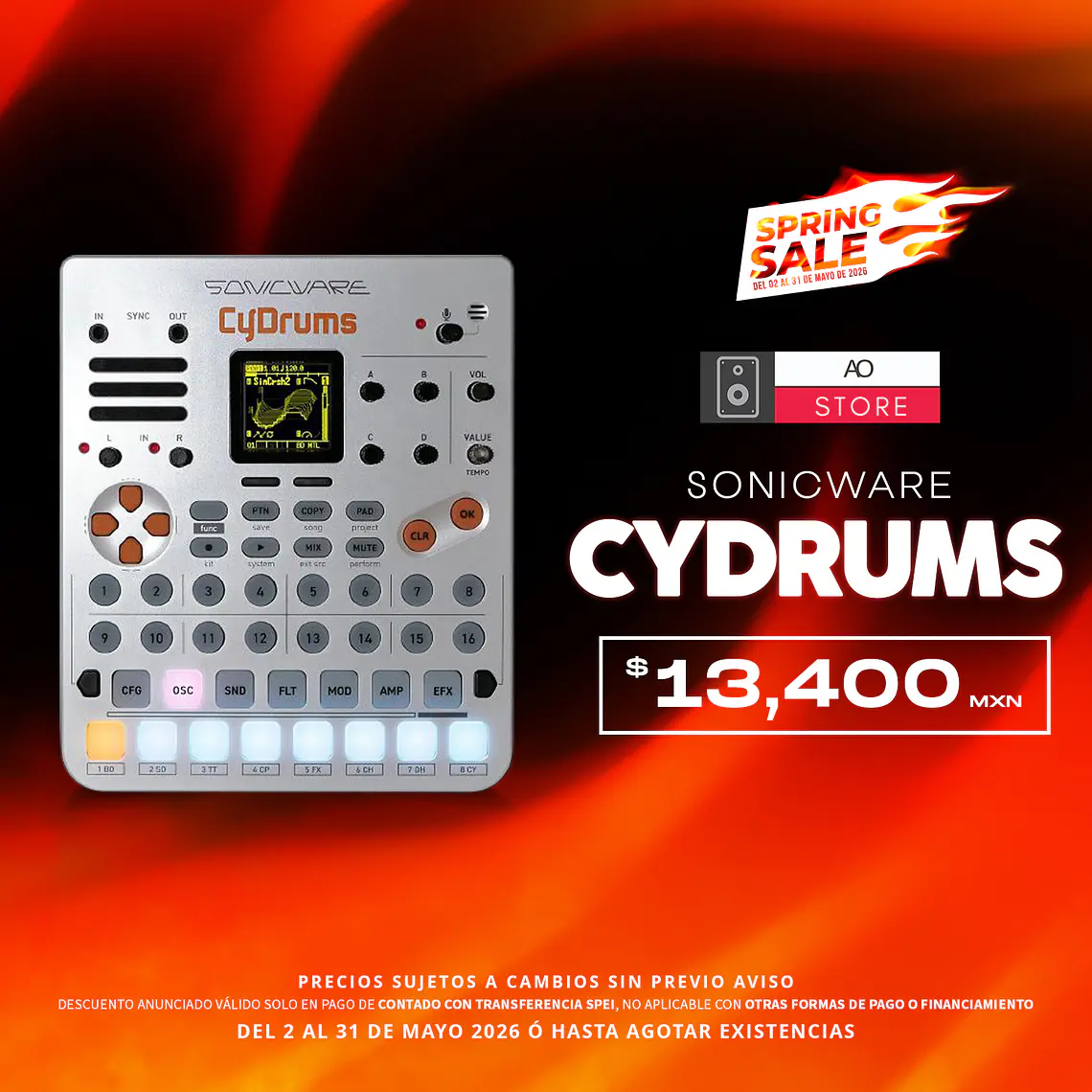 Sonicware CyDrums Sintetizador Caja de Ritmos 1
