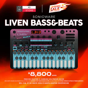 Sonicware Liven Bass&Beats Sintetizador Wavetable Bass y Caja de Ritmos
