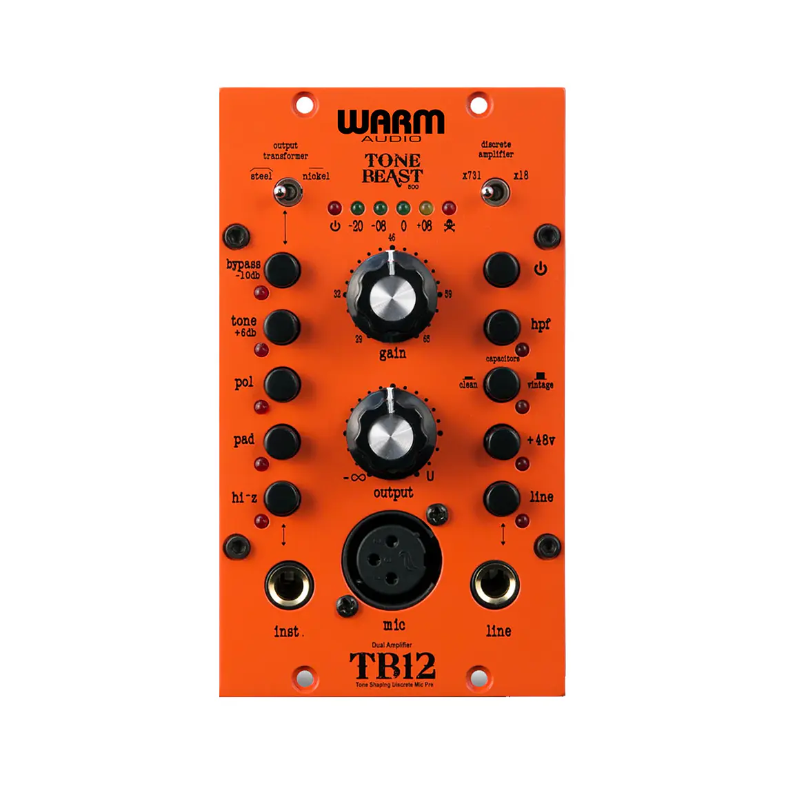 Warm Audio TB12 Tone Beast Serie 500 Preamplificador 4