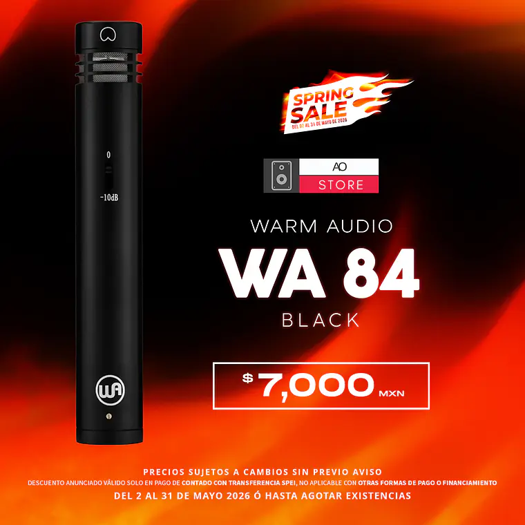 Warm Audio Wa 84 Black Micrófono de Condensador 1