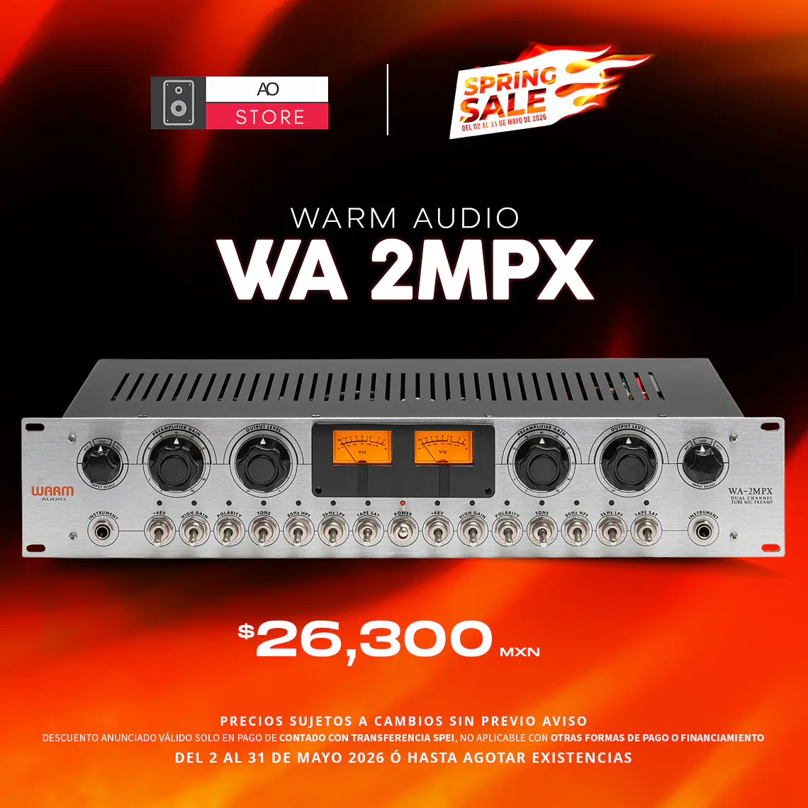 Warm Audio WA 2MPX Preamplificador de Tubo de 2 Canales 1
