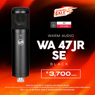 Warm Audio Wa 47jr Se Black Micrófono Condensador