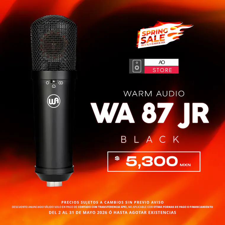 Warm Audio Wa 87 Jr Black Micrófono de Condensador 1