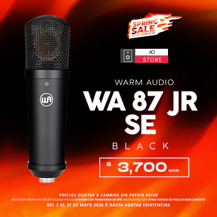 Warm Audio Wa 87 Jr Se Black Micrófono de Condensador