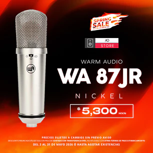 Warm Audio Wa 87 Jr Nickel Micrófono de Condensador