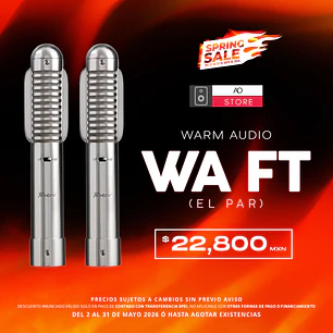 Warm Audio WA FT Micrófono de Cinta (2 Piezas)