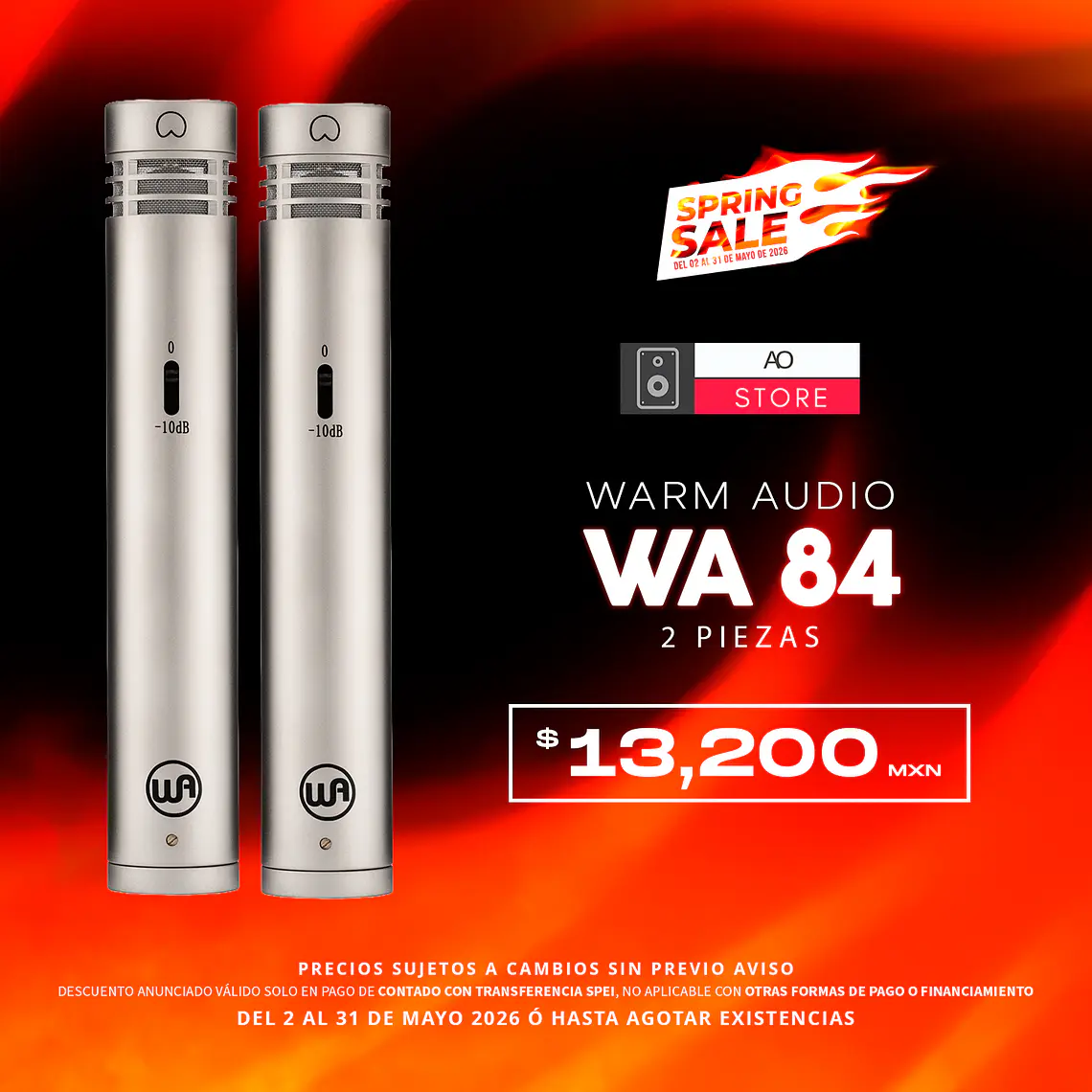 Warm Audio WA 84 Micrófonos de Condensador (2 Piezas) 1