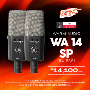 Warm Audio Wa 14 Sp Micrófono de Condensador (2 Piezas)