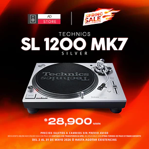 Technics SL 1200 MK7 Silver Tornamesa para DJ