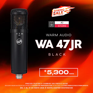 Warm Audio Wa 47jr Black Micrófono Condensador