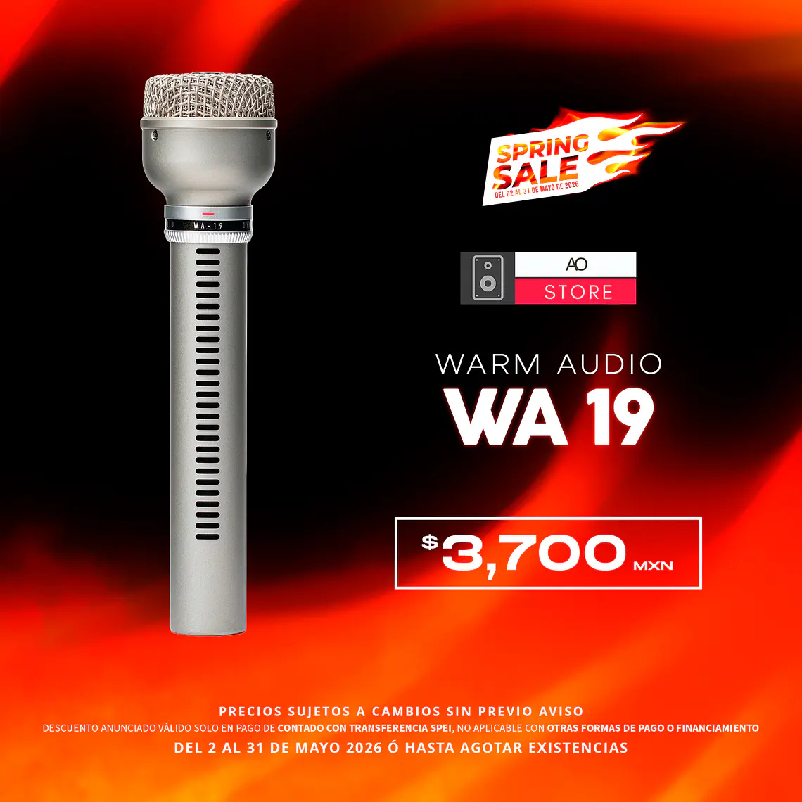 Warm Audio WA 19 Micrófono Dinámico 1