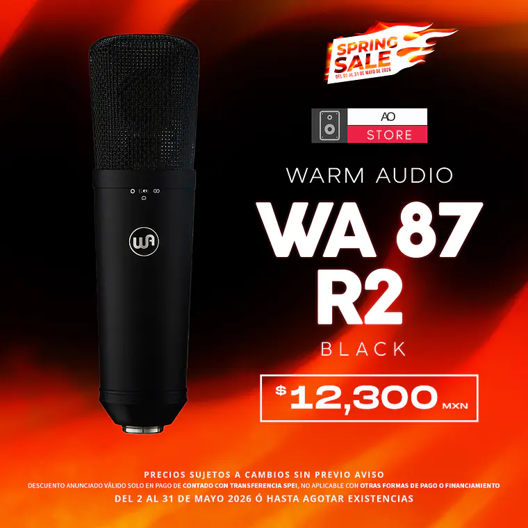 Warm Audio Wa 87 R2 Black Micrófono De Condensador 1