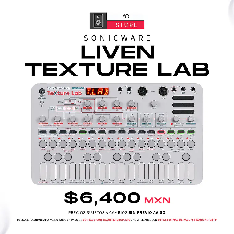 Sonicware Liven Texture Lab Sintetizador Granular