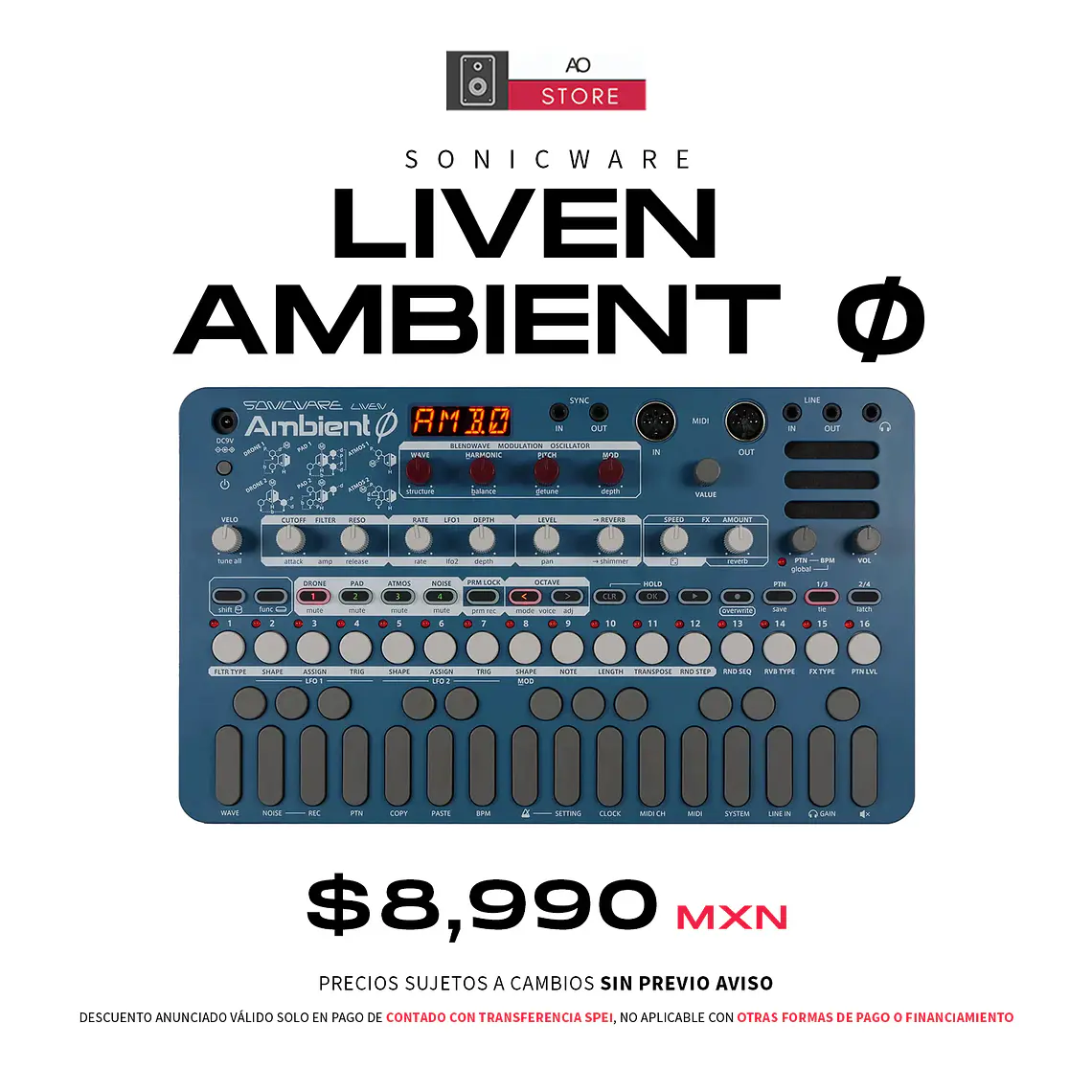 Sonicware Liven Ambient Ø Sintetizador Soundscape  1