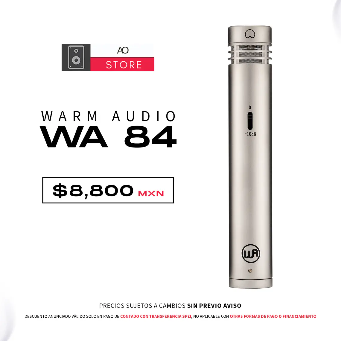 Warm Audio WA 84 Micrófono de Condensador 1