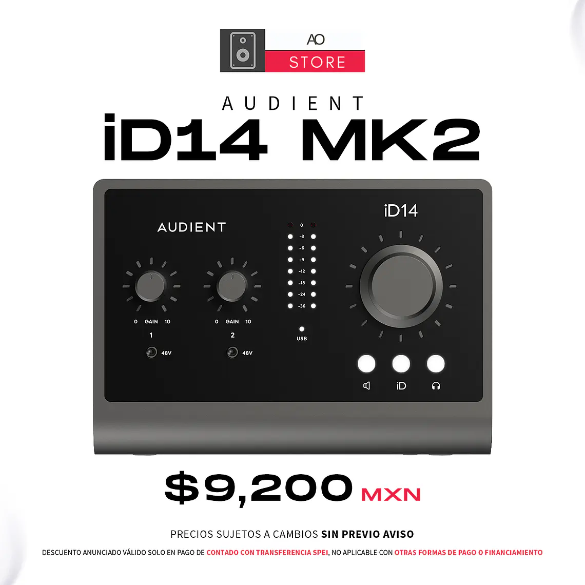 Audient iD14 Mk2 Interfaz de Audio 1