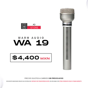 Warm Audio WA 19 Micrófono Dinámico