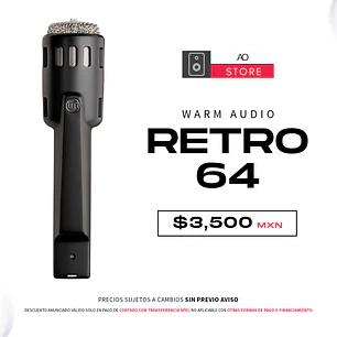 Warm Audio Retro 64 Micrófono Dinámico