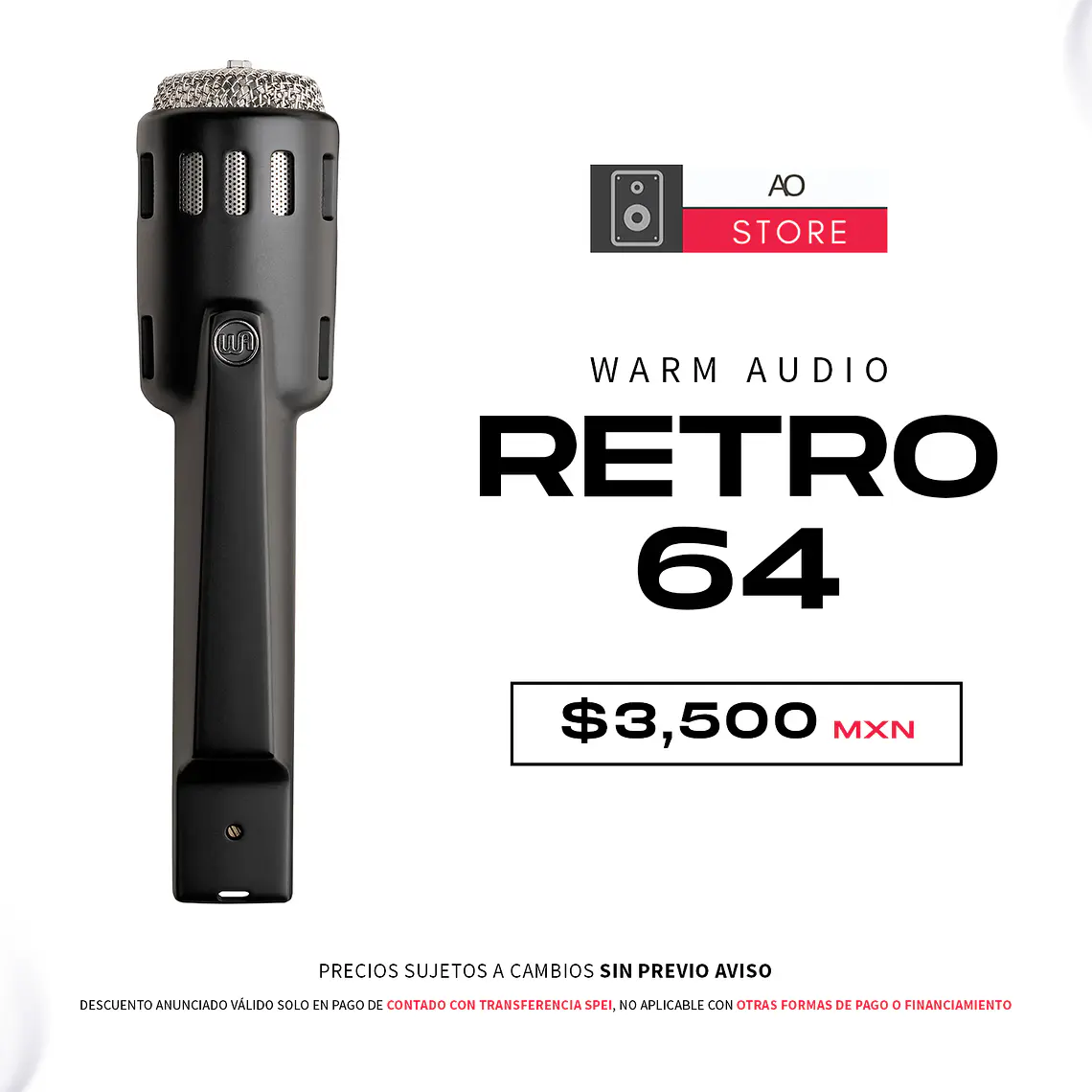 Warm Audio Retro 64 Micrófono Dinámico 1