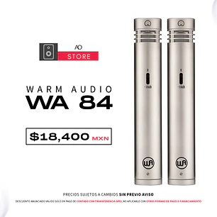Warm Audio WA 84 Micrófonos de Condensador (2 Piezas)