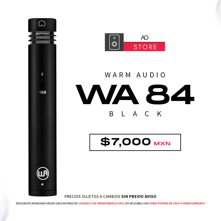 Warm Audio Wa 84 Black Micrófono de Condensador 1